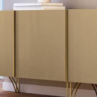 Balcão Aparador Buffet Com 4 Portas Piacente Off/champanhe H01 - Mpozenato - 6