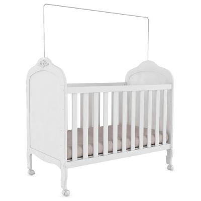 Berço Americano Elô 3 Em 1 Branco Brilho - Móveis Peroba