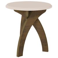 Mesa De Canto Lateral 50cm Para Sala Leeroy Off/pinho A09 - Mpozenato - 5
