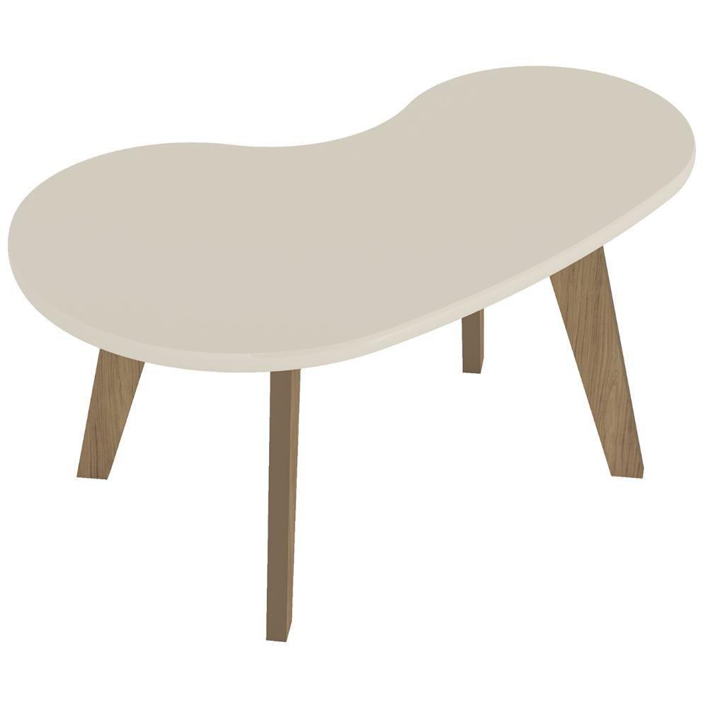 Mesa De Centro Orgânica 90cm Para Sala Cassia Off White A09 - Mpozenato - 9