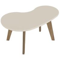 Mesa De Centro Orgânica 90cm Para Sala Cassia Off White A09 - Mpozenato - 9