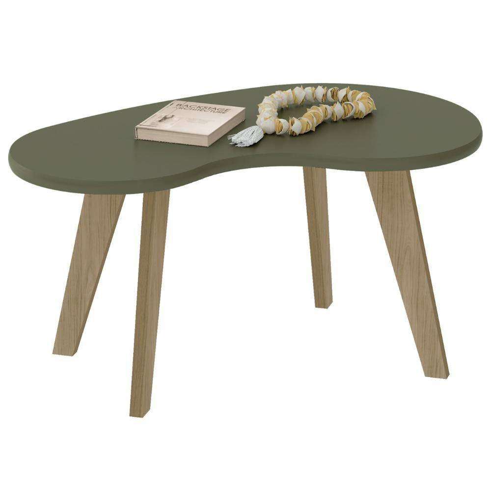 Mesa De Centro Orgânica 90cm Para Sala Cassia Menta A09 - Mpozenato - 7