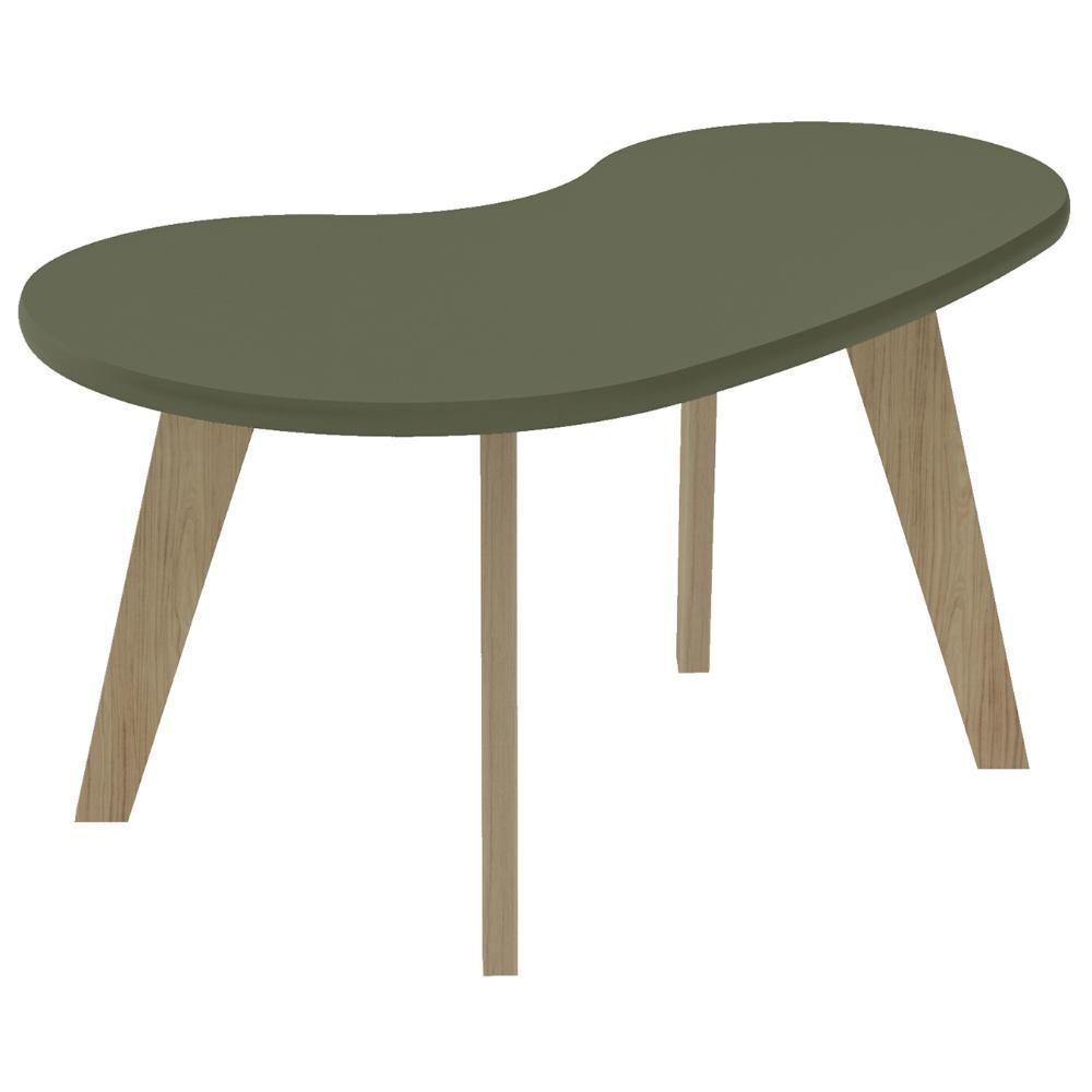 Mesa De Centro Orgânica 90cm Para Sala Cassia Menta A09 - Mpozenato - 9