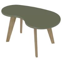 Mesa De Centro Orgânica 90cm Para Sala Cassia Menta A09 - Mpozenato - 10