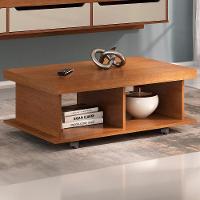 Mesa De Centro 90cm Para Sala Tamburato 50mm Kael Cinamomo A09 - Mpozenato - 1