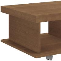 Mesa De Centro 90cm Para Sala Tamburato 50mm Kael Cinamomo A09 - Mpozenato - 7