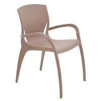 Cadeira Tramontina Clarice Camurça Polipropileno Com Braços - 3