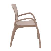 Cadeira Tramontina Clarice Camurça Polipropileno Com Braços - 5