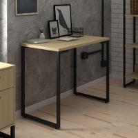 Mesa Escritório 90cm Estilo Industrial New Port F02 Nature - Mpozenato - 3