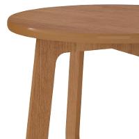 Mesa Centro Redonda 65cm Para Sala Mdf Rexxar Cinamomo A09 - Mpozenato - 5