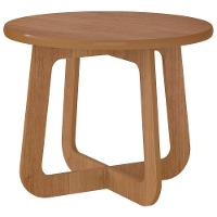 Mesa Centro Redonda 65cm Para Sala Mdf Rexxar Cinamomo A09 - Mpozenato - 6