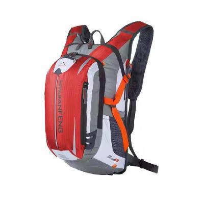 Mochila De Trilha Camping Ciclismo Esportiva Multiuso Bolsa Impermeável Passeio Bike Com Fitas Refletivas - Vermelho