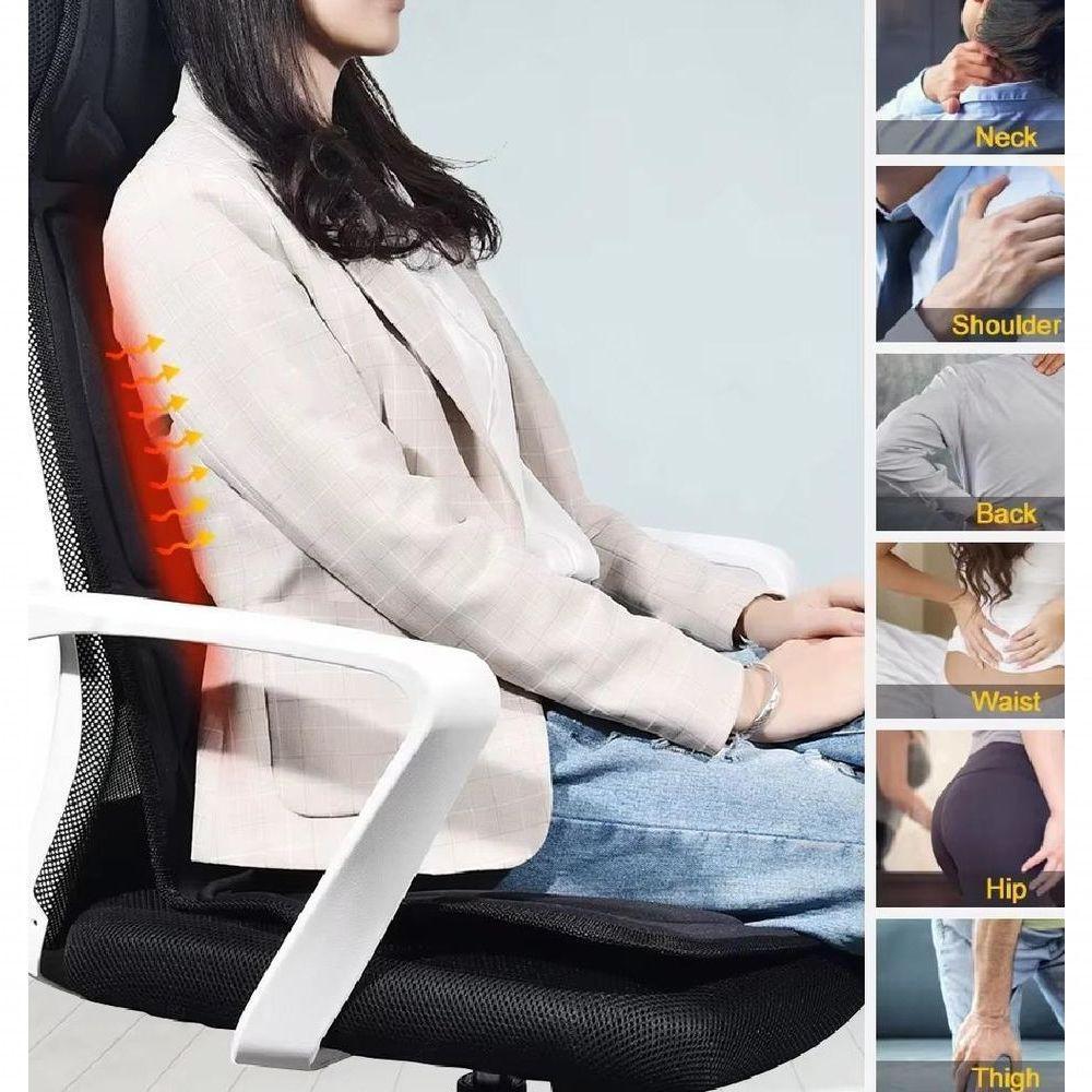 Assento De Massagem Aquecido Com Almofada Robótica Relaxamento E Conforto Onde Você Estiver - Bivolt - 2