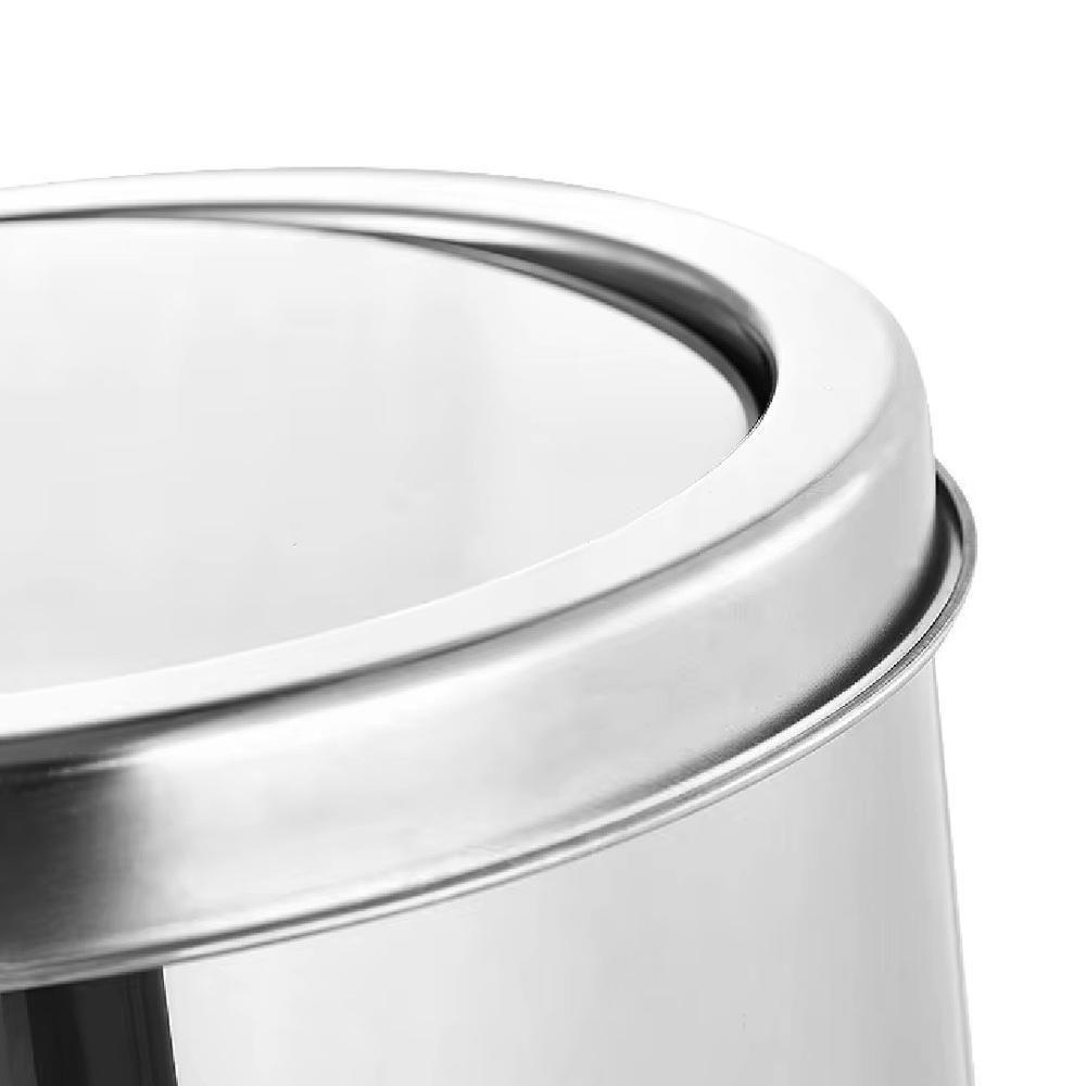 Lixeira Inox Basculante 12L Elegância Praticidade E Durabilidade Para Seu Ambiente - 3