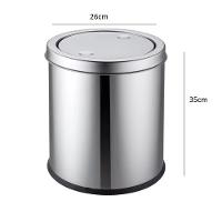 Lixeira Inox Basculante 12L Elegância Praticidade E Durabilidade Para Seu Ambiente - 6