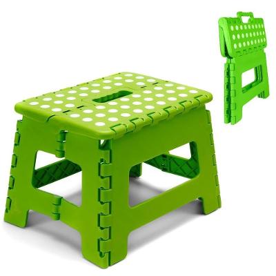 Banquinho Dobrável Com Alça Portátil Degrau Auxiliar Para Adultos E Crianças 130kg Verde