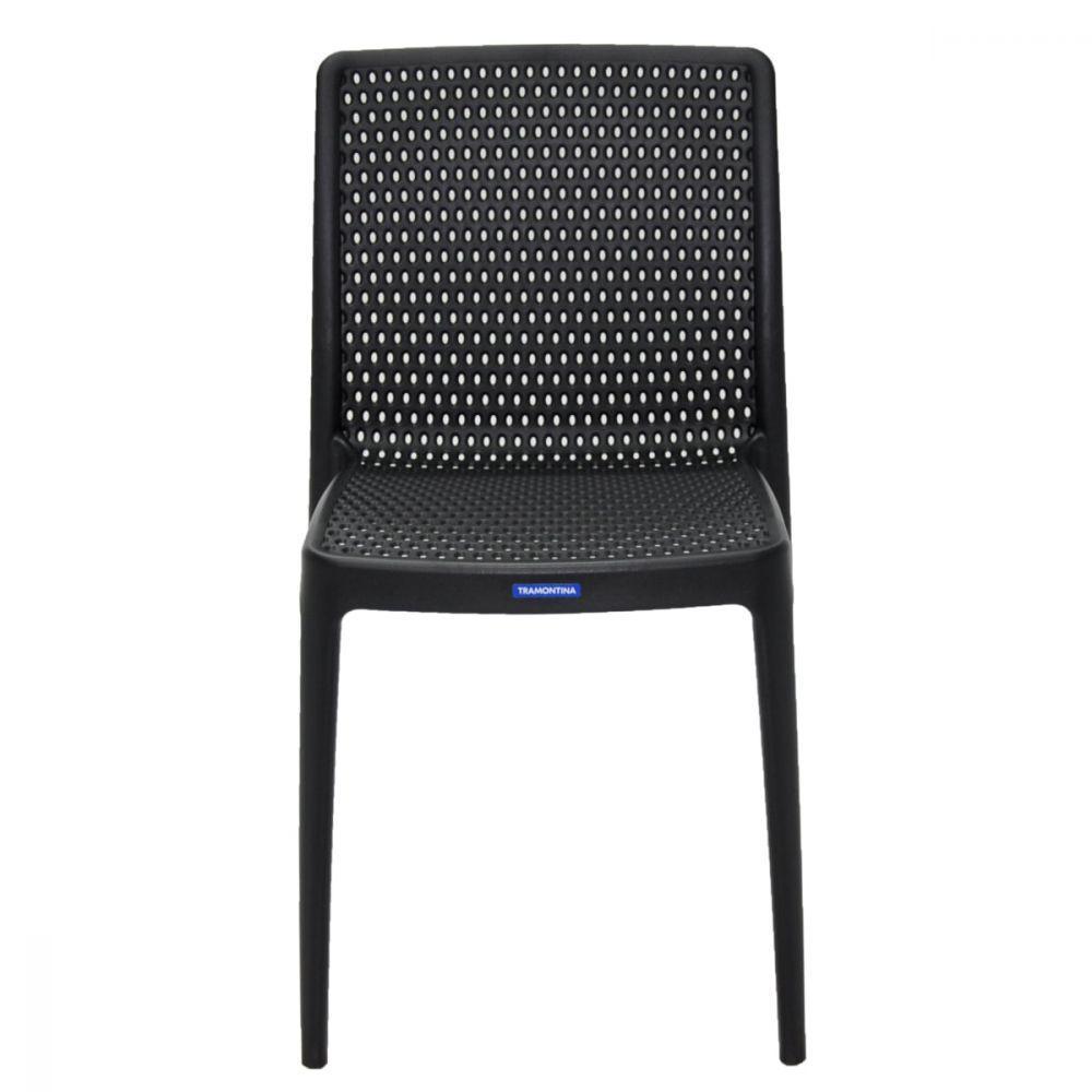 Cadeira Tramontina Isabelle Preta Em Polipropileno e Fibra  - 2