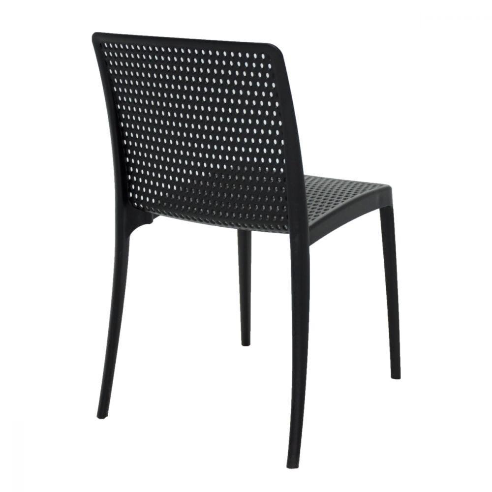 Cadeira Tramontina Isabelle Preta Em Polipropileno e Fibra  - 7