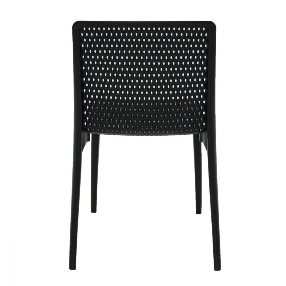 Cadeira Tramontina Isabelle Preta Em Polipropileno e Fibra  - 8