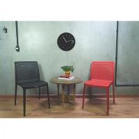 Cadeira Tramontina Isabelle Preta Em Polipropileno e Fibra 