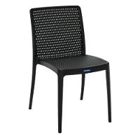 Cadeira Tramontina Isabelle Preta Em Polipropileno e Fibra  - 5