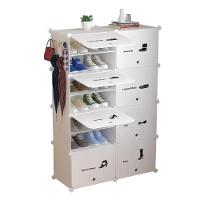 Armário Organizador Modular Com 8 Módulos Sapateira Porta-trecos E Guarda-roupa - Branco - 1