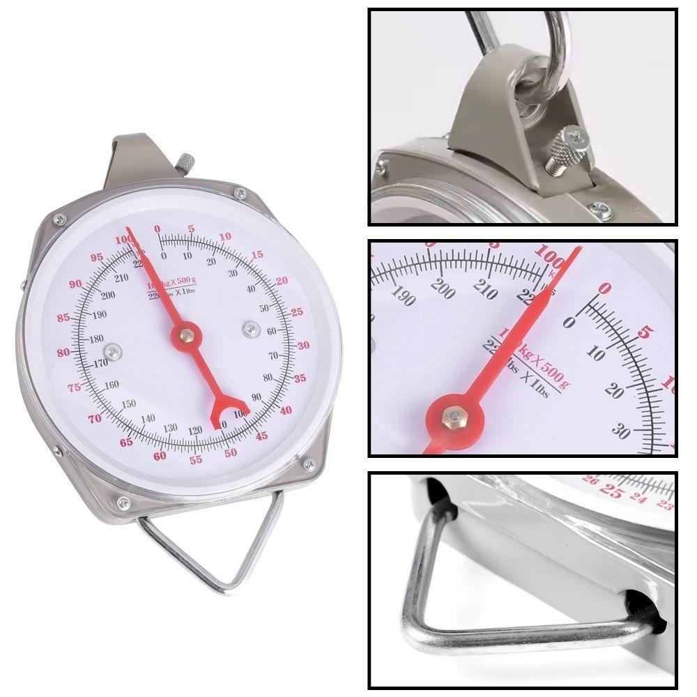 Balança Suspensa Mecânica 100kg Com Gancho Precisão Durabilidade E Versatilidade Para Pesagens Profissionais - 2