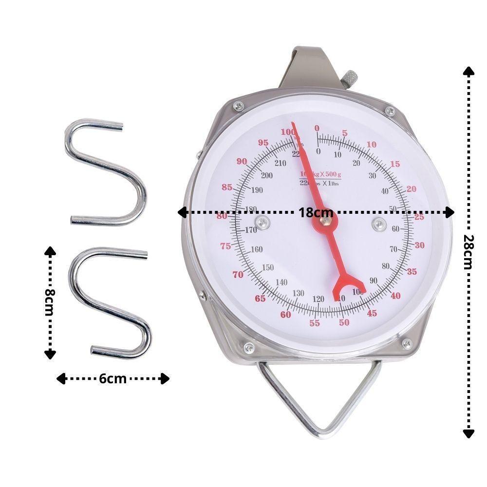 Balança Suspensa Mecânica 100kg Com Gancho Precisão Durabilidade E Versatilidade Para Pesagens Profissionais - 7