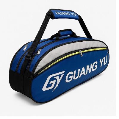 Raqueteira Guang Yu Dupla Profissional Resistente E Organizada Para Tênis Badminton E Squash Azul