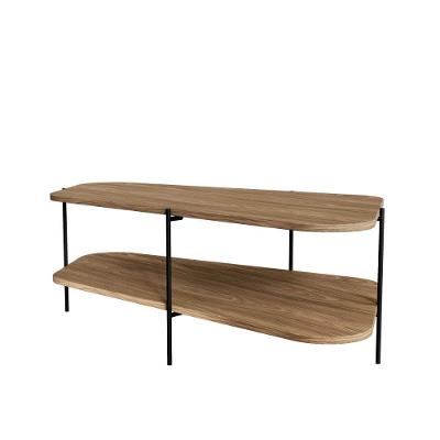 Mesa De Centro Para Sala 109cm Orgânica Chicago - Natural