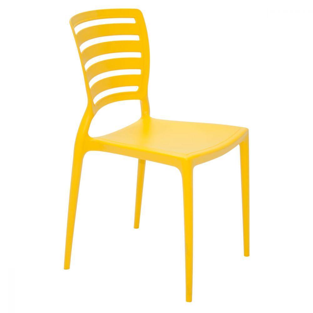 Cadeira Sofia Encosto Horizontal Amarela Tramontina 92237000 - 3