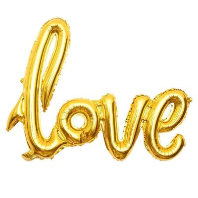 Balão Metalizado Love Faixa Festa Decoração Casamento Declaração De Amor Surpresa Inflavel