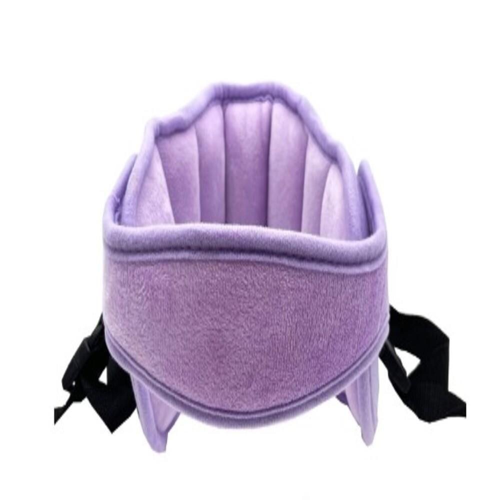 Apoio De Cabeca Infantil Para Carro Faixa Ajustavel Almofada Protecao Bebe Viagem Pescoco Roxo - 1