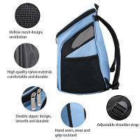 Mochila Passeio Caes Gatos Bolsa Transporte Pet Dog Bag Viagem Canguru Cachorros Petshop Azul - 2
