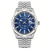 Relógio Masculino Sapphero Em Aço Inoxidável - Design Clássico Azul - 1