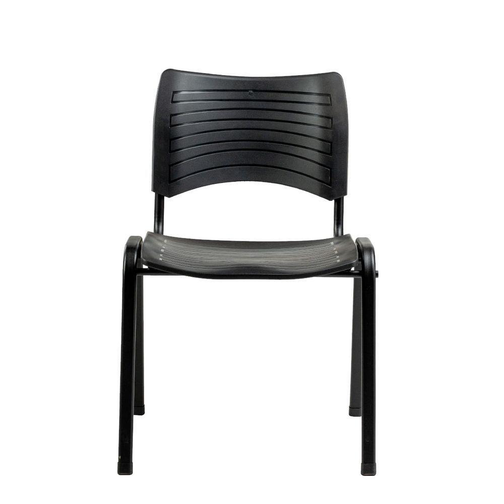Cadeira Fit Com Assento E Encosto Em Polipropileno Preto - 6