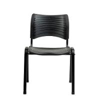 Cadeira Fit Com Assento E Encosto Em Polipropileno Preto - 6