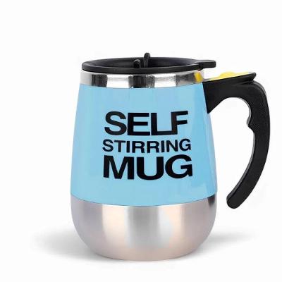 Caneca Mixer Automatica Copo Liquidificador Eletrico Misturador De Bebidas Portatil Trabalho Academia Azul