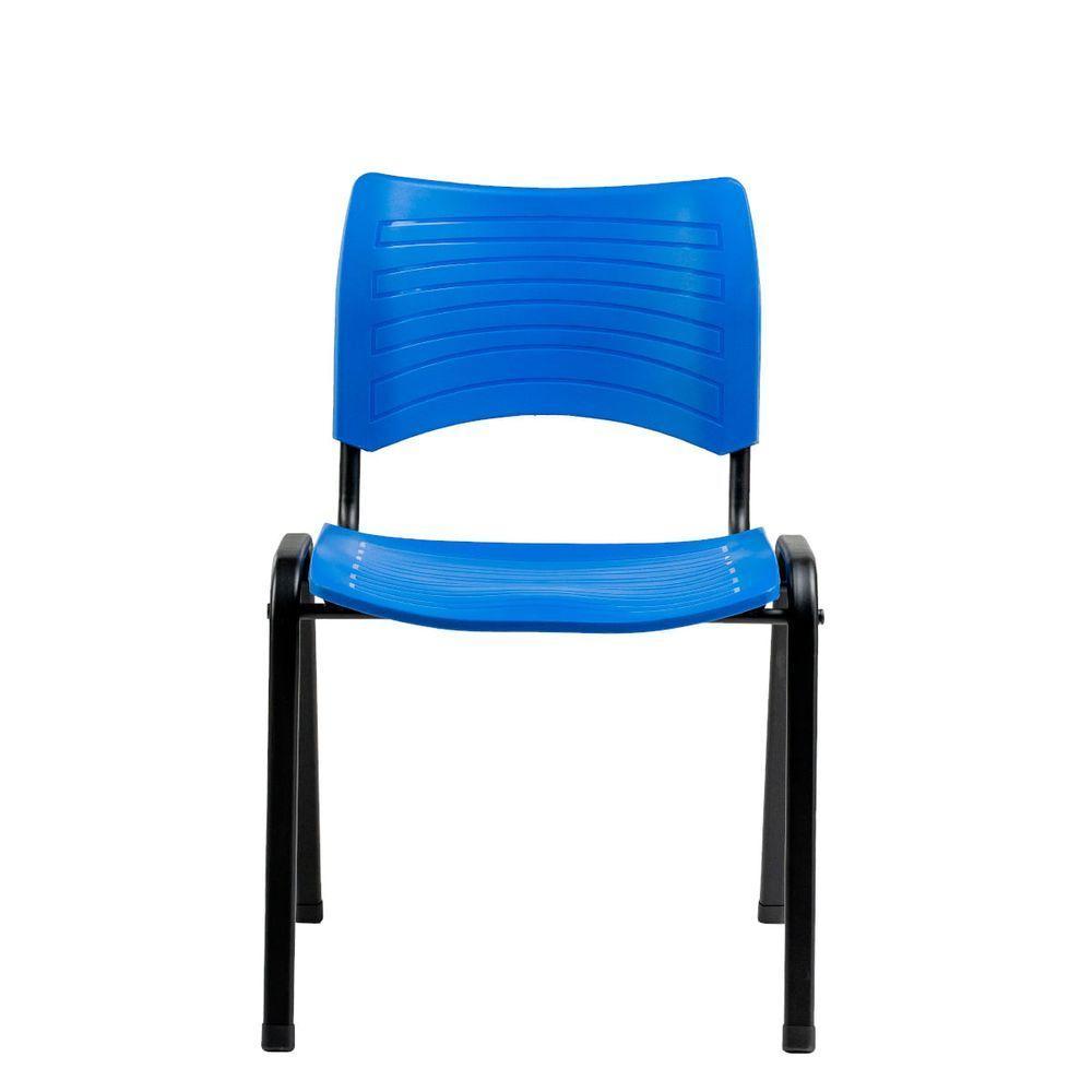 Cadeira Fit Com Assento E Encosto Em Polipropileno Azul - 5