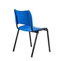 Cadeira Fit Com Assento E Encosto Em Polipropileno Azul - 5