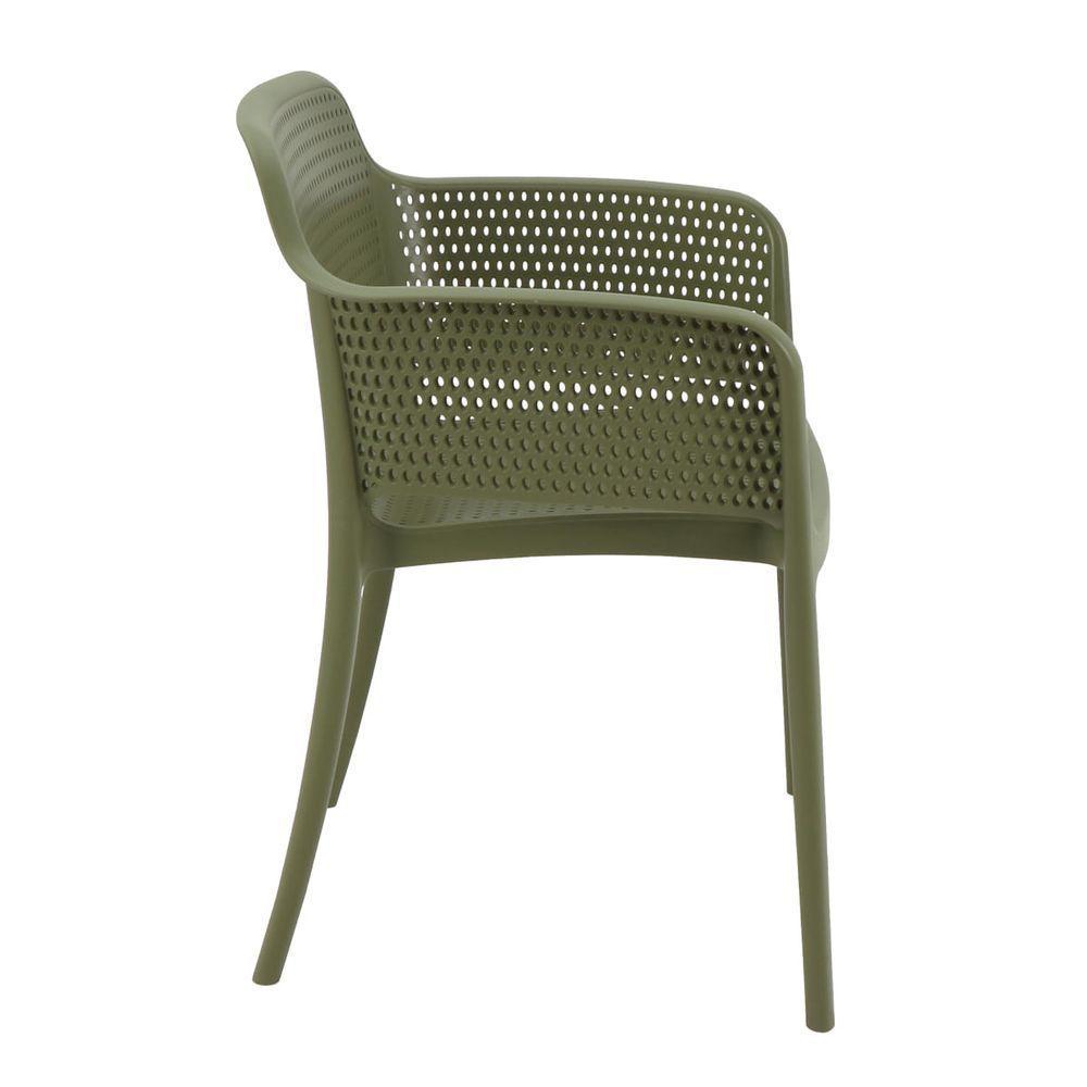 Cadeira Tramontina Gabriela Em Polipropileno E Fibra De Vidro Verde Oliva - 6