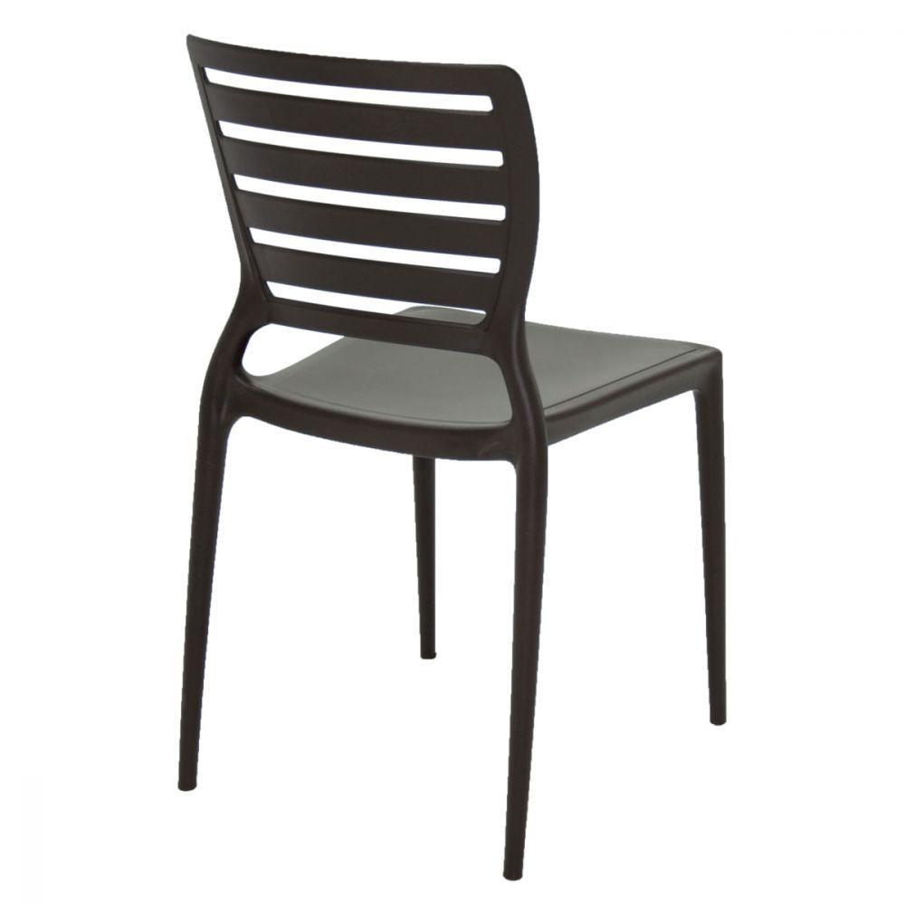 Cadeira Sofia Encosto Horizontal Marrom Tramontina 92237109 - 6
