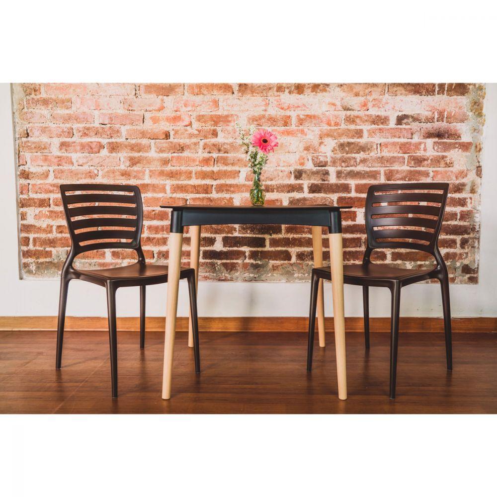 Cadeira Sofia Encosto Horizontal Marrom Tramontina 92237109 - 8