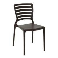 Cadeira Sofia Encosto Horizontal Marrom Tramontina 92237109 - 1