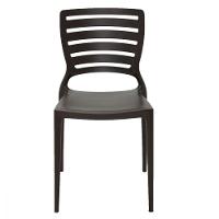 Cadeira Sofia Encosto Horizontal Marrom Tramontina 92237109