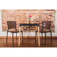 Cadeira Sofia Encosto Horizontal Marrom Tramontina 92237109 - 15