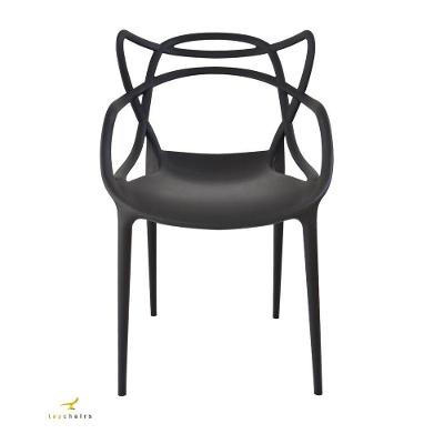 Kit 6 Cadeiras Allegra Design Interiço Uso Interno E Externo preto
