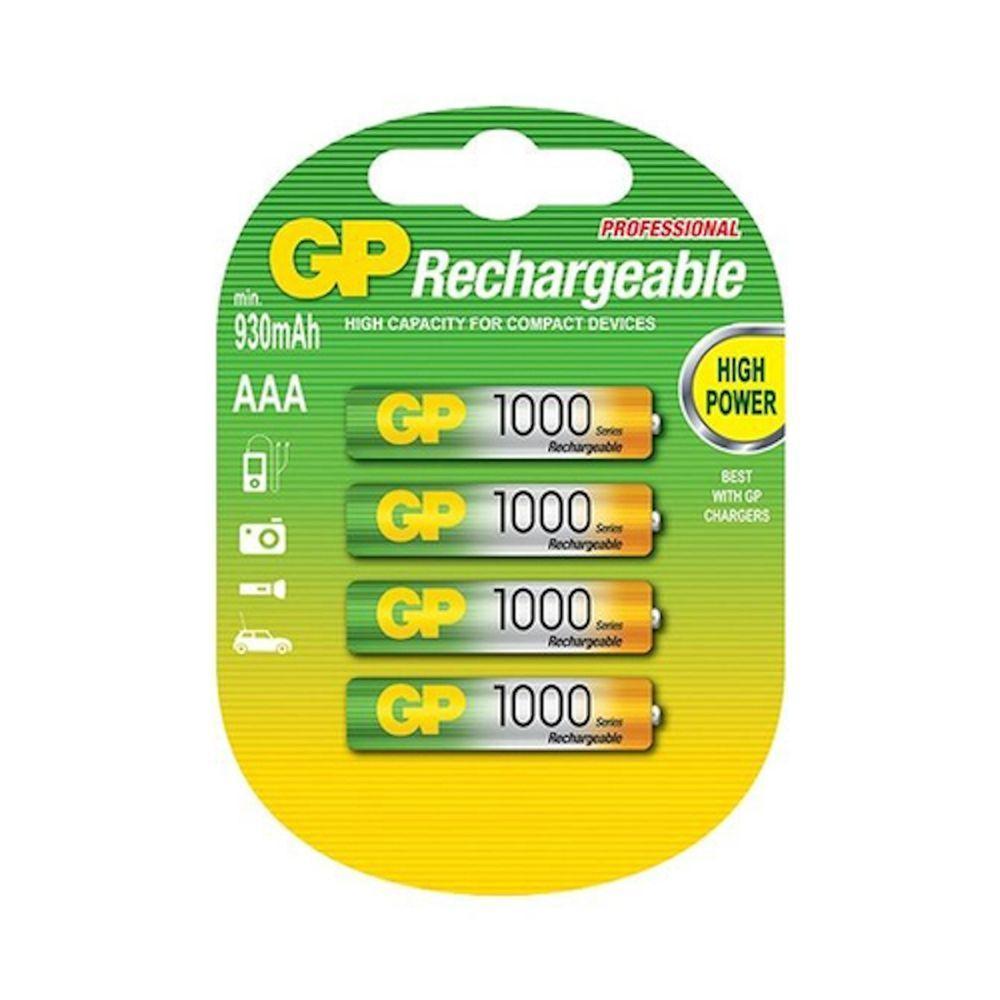 Pilha Recarregável 4 Unidades 1000mah Gp Profissional - 1