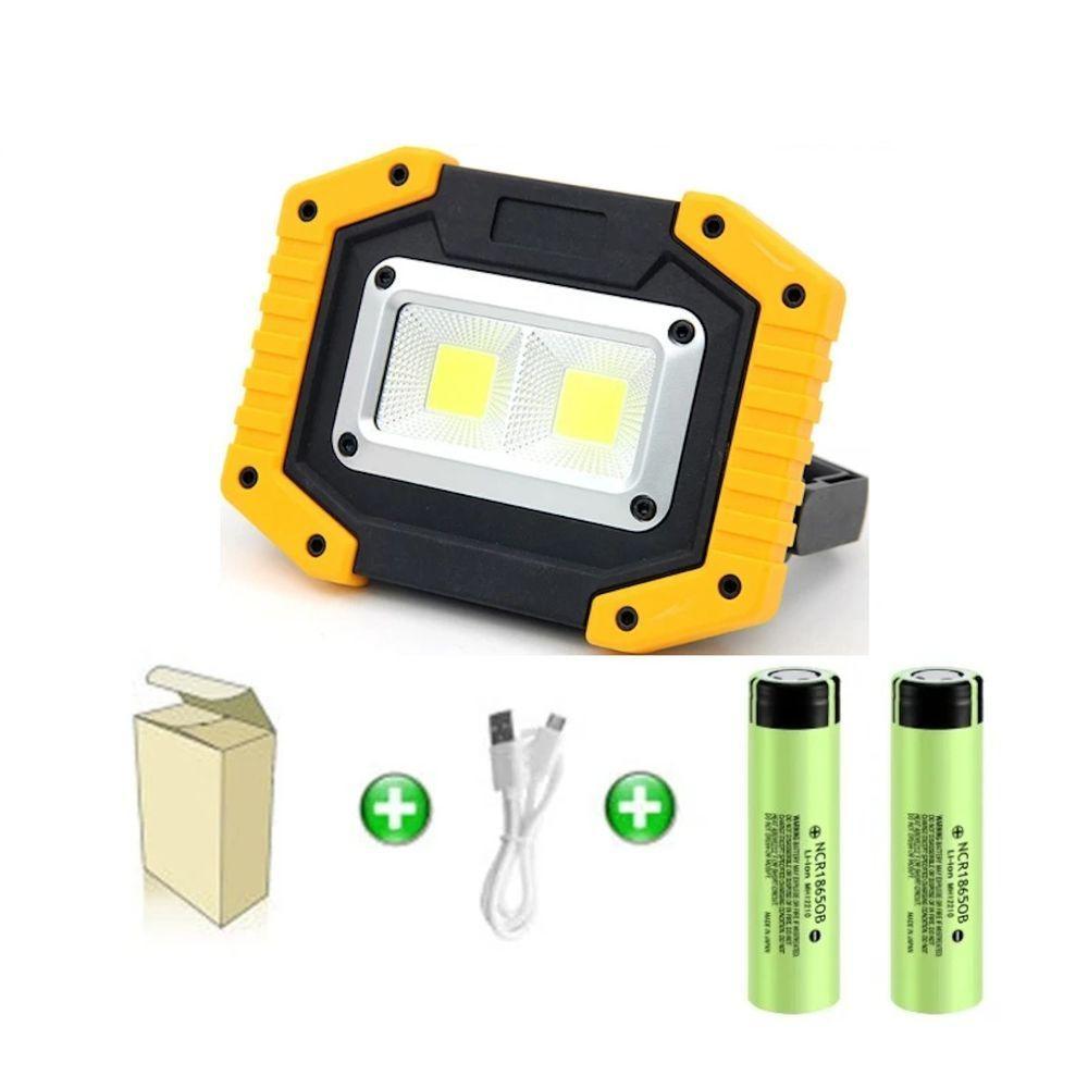 Lanterna Multifuncional Com Bateria Recarregável 8800mah Cinza - 4