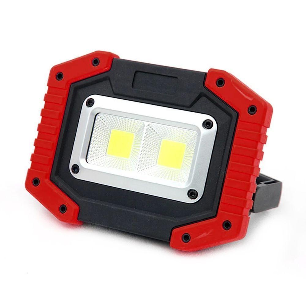 Lanterna Multifuncional Com Bateria Recarregável 8800mah Vermelho - 1